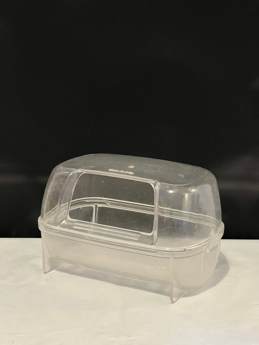Preloved transparent plastic hide out sand bath