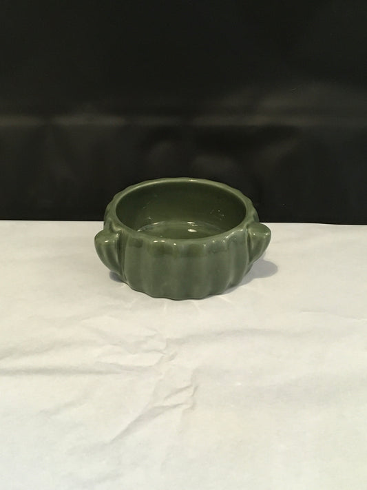 Preloved Green Ceramic Cactus Food Bowl