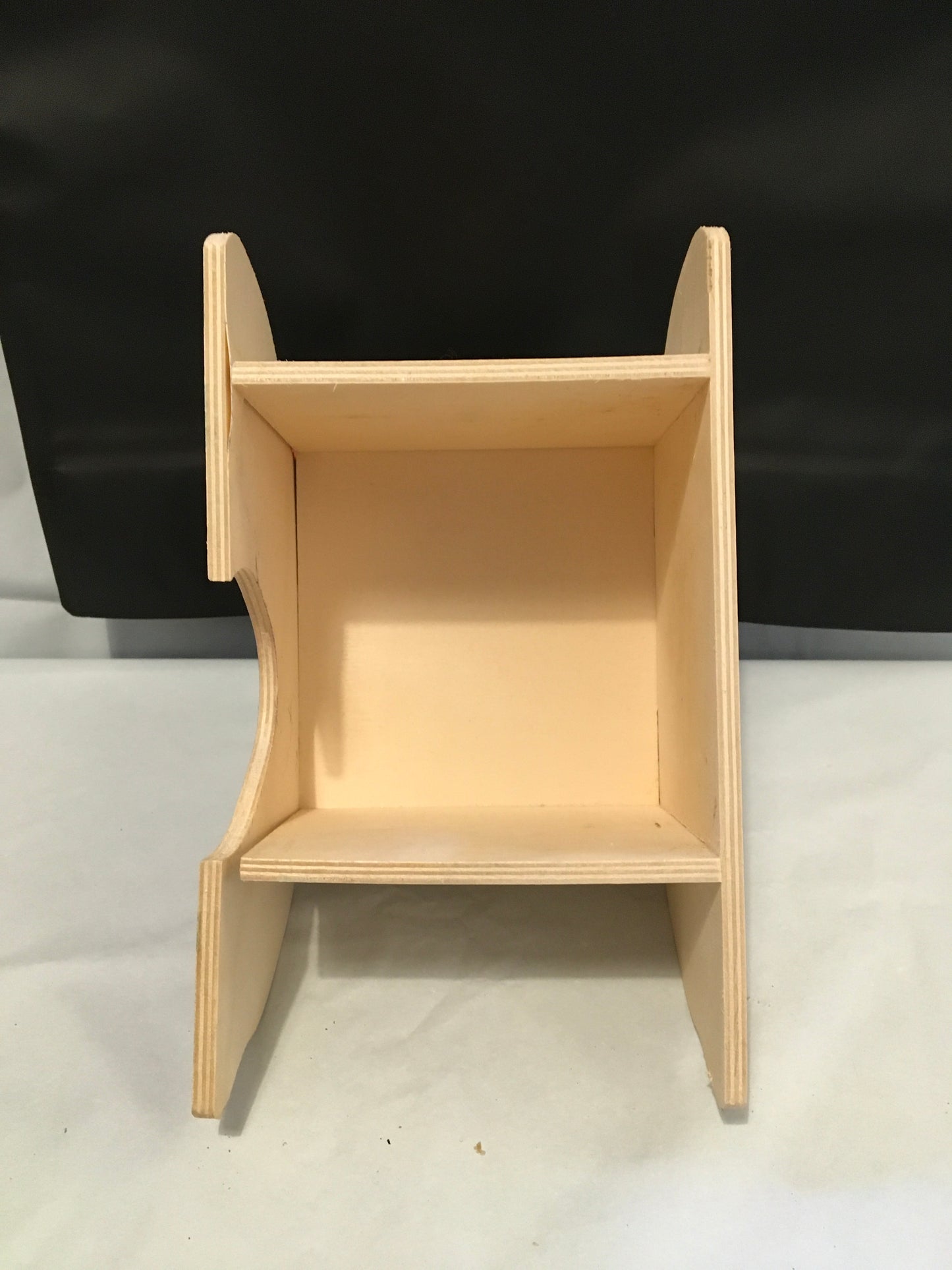 Preloved Wooden Panda Cave Hideout Cage Accessory