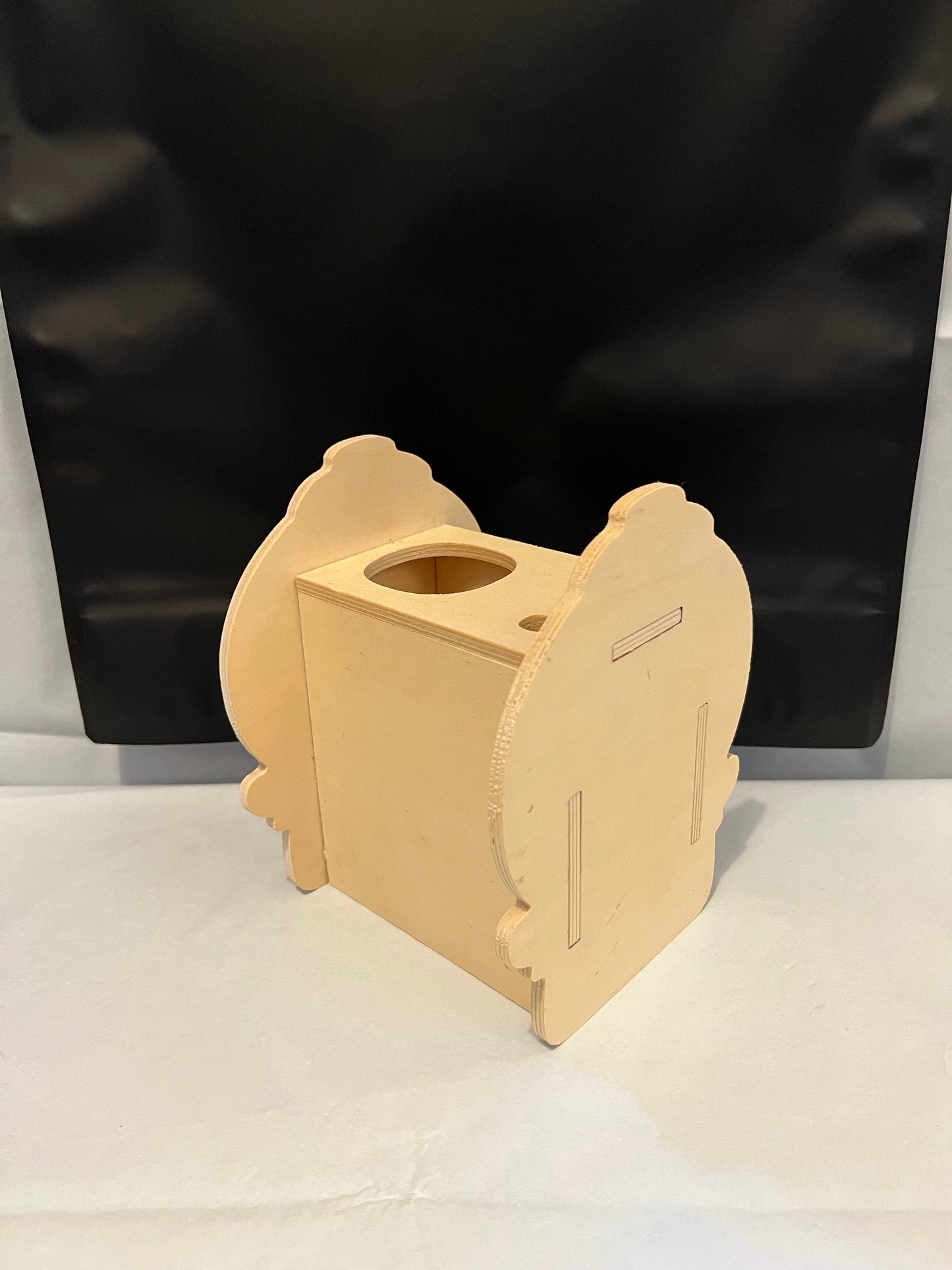 Preloved Wooden Candy Gumball Machine Gachapon Bottle Holder