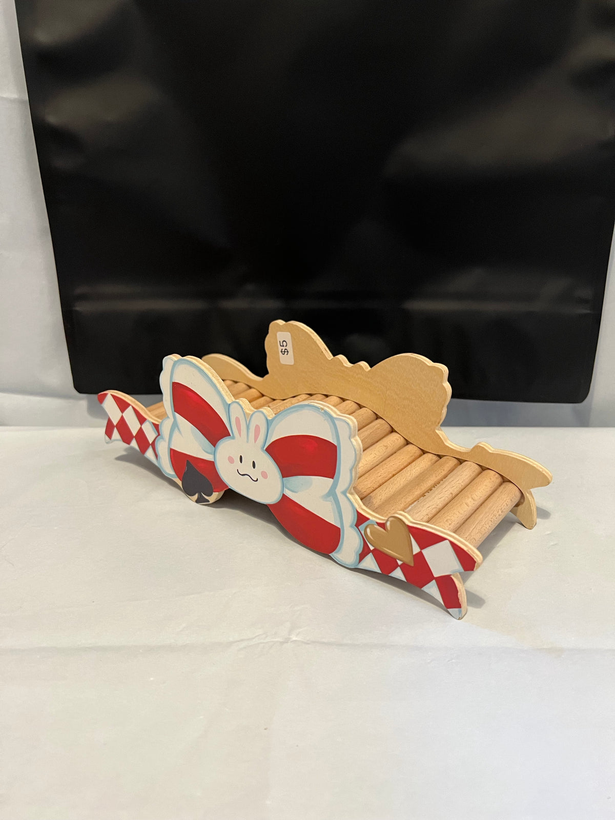 Wood Rabbit Ladders Preloved Wooden Rabbit Ladder Alice in Wonderland – Fatpouches