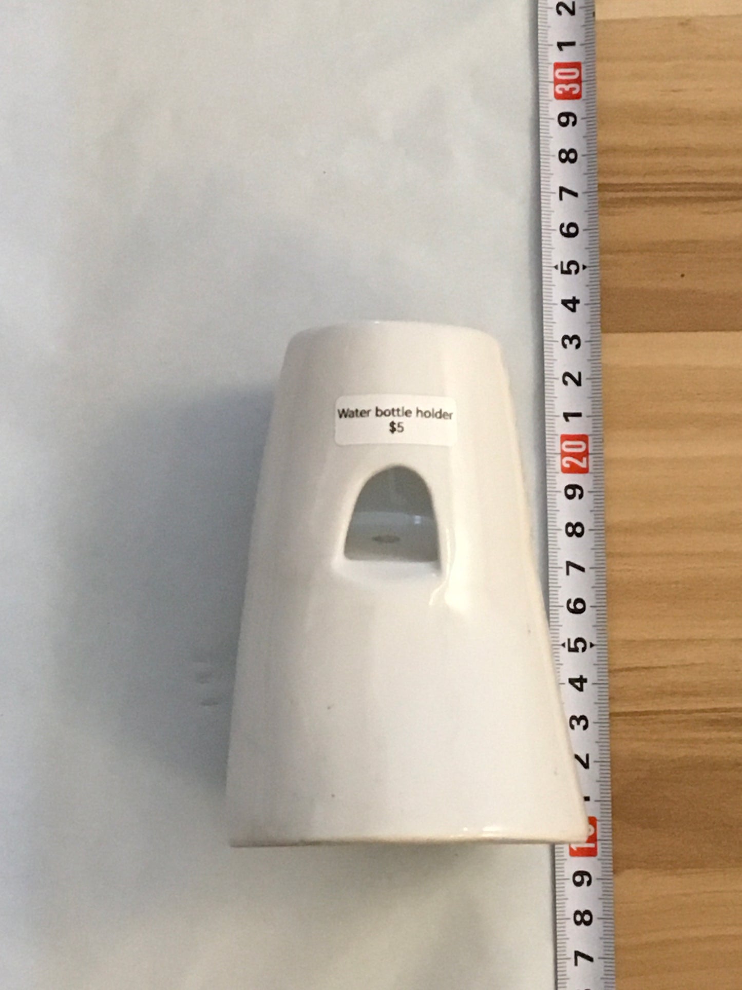 White Ceramic Water Bottle Holder (Sold separately)