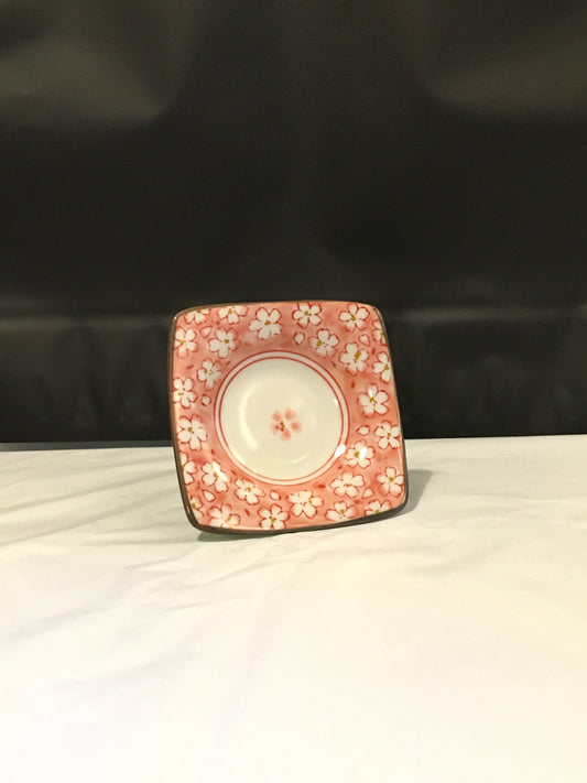 Preloved Japanese Sakura Ceramic Square Plate