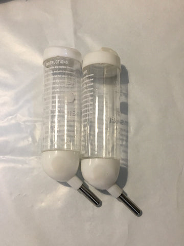 Preloved Transparent White Top Water Bottle 125ml (Sold separately