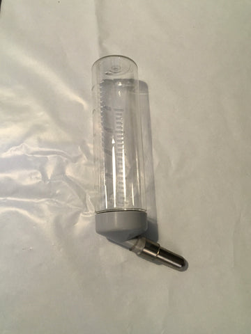 Preloved Transparent Grey Plastic Water Bottle 125ml