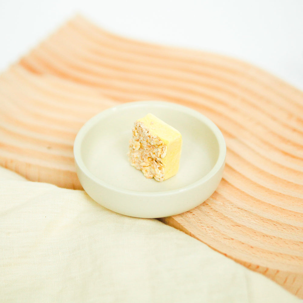 Corn Cheese Tofu Cheesecake (square)