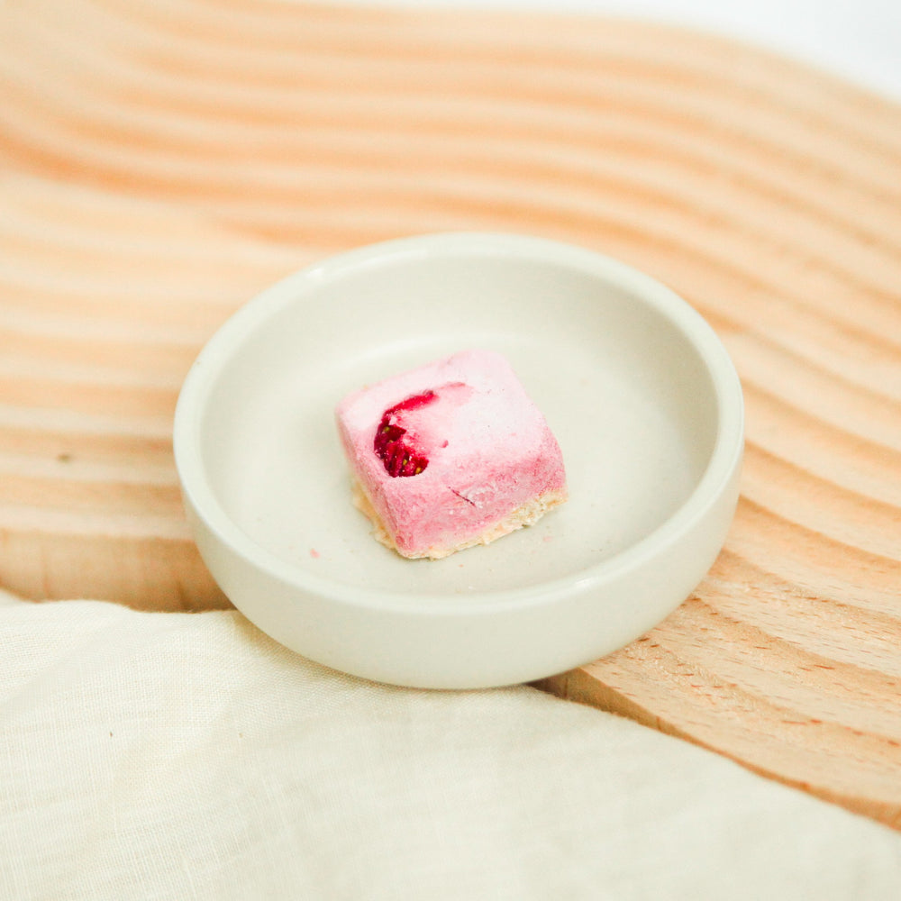Strawberry Tofu Cheesecake (square)